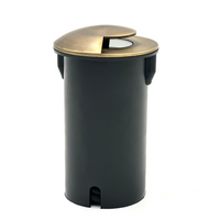 UNBP04 Stel-Path Antique Brass In-Ground Well Light Low Voltage Outdoor Lighting