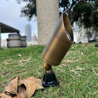 SPBP05 Stelvio Antique Brass Spotlight Low Voltage Outdoor Lighting