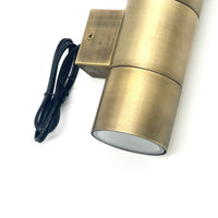 SCSP01 Stelvio Sconce Antique Brass Finish Up/Down Light Low Voltage Outdoor Lighting