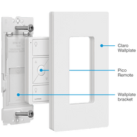 Lutron Caseta Wireless Pico Wall-Mounting Kit, White.