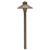 Natural Brass LED Connoisseur Kit: (8) SPB06 Spot Lights, (4) PLB03 Path Lights.