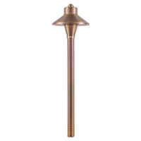 PLB06 12V G4 Snub Low Voltage Heavy Duty Cast Brass Outdoor LED Path Light - Kings Outdoor Lighting