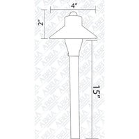PLB06 12V G4 Snub Luz de camino LED para exteriores de latón fundido resistente de bajo voltaje