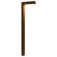 PLB07 Integrated 3W LED Brass L-Shaped Low Voltage Landscape Lighting Path Light - Kings Outdoor Lighting