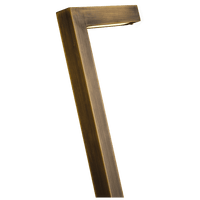 PLB07 Integrated 3W LED Brass L-Shaped Low Voltage Landscape Lighting Path Light.
