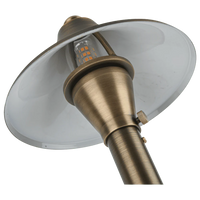 PLB09 Brass LED Cone Lamp Ready 12V Low Voltage Pathway Outdoor Landscape Lighting Fixture