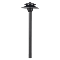 PLB13 Two Tier Brass Path Low Voltage Pagoda Light Led Landscape Lighting Fixture - Kings Outdoor Lighting