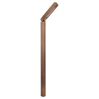 PLB14 Adjustable 3W LED Brass L-Shaped Low Voltage Path Light - Kings Outdoor Lighting