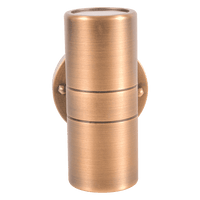 SCB05 LED Cylinder Up Down Light 2 Directional Brass Sconce Lighting - Kings Outdoor Lighting