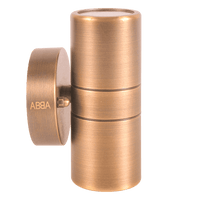 SCB05 LED Cylinder Up Down Light 2 Directional Brass Sconce Lighting - Kings Outdoor Lighting
