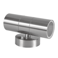 SCS06 LED Stainless Steel Cylinder Up Down Light 2 Directional Sconce Lighting - Kings Outdoor Lighting