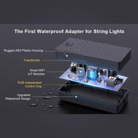 SLR100 LED RGBW Smart Bistro String Lights Color Changing Outdoor Weatherproof 12V Edison Bulbs