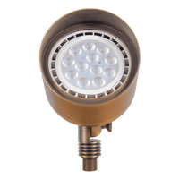 SPB07 Brass PAR36 Outdoor Flood Light Low Voltage LED Landscape Lighting - Kings Outdoor Lighting