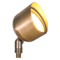 SPB07 Brass PAR36 Outdoor Flood Light Low Voltage LED Landscape Lighting - Kings Outdoor Lighting