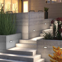 STA04 8W Low Voltage Cast Aluminum Rectangular Surface Mount LED Step or Deck Light.