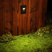 STA06 3.5W 12V Low Voltage Rectangular Waterproof Vertical 3000K Warm White Integrated LED Aluminum Stair Step Light Wall Lighting Fixture