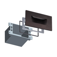 STA07 3.5W 3CCT 12V Low Voltage Rectangular Waterproof Horizontal Integrated LED Aluminum Stairs Step Light Fixture