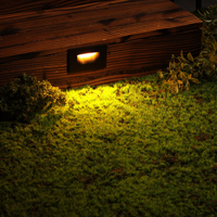 STA07 3.5W 3CCT 12V Low Voltage Rectangular Waterproof Horizontal Integrated LED Aluminum Stairs Step Light Fixture