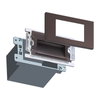 STA10 3.5W 3CCT Rectangular Impermeable Horizontal LED Escalera Paso Luminaria