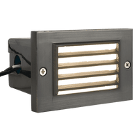 STB02 Louver Horizontal Waterproof LED Brick Lights Edge Step Lighting - Kings Outdoor Lighting