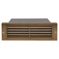 STB03 Louver Horizontal LED Brick Lights Warm White Edge Step Lighting - Kings Outdoor Lighting