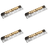 STB06 4x/8x/12x Package 3W 2700K or 3000K Warm White 12V Low Voltage Aluminum Retaining Wall Step Lights LED Hardscape Paver Lighting 3000K