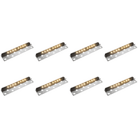 STB06 4x/8x/12x Package 3W 2700K or 3000K Warm White 12V Low Voltage Aluminum Retaining Wall Step Lights LED Hardscape Paver Lighting 3000K