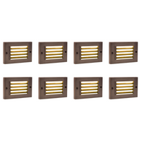 STB07 4x/8x/12x Package 2W LED Surface Mounted Horizontal Outdoor & Indoor Brass Step Light 12V Low Voltage