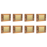 STB07 4x/8x/12x Package 2W LED Surface Mounted Horizontal Outdoor & Indoor Brass Step Light 12V Low Voltage