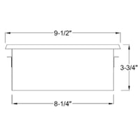 STB10 3W LED Indoor Outdoor Horizontal Step Light Low Voltage Lighting.