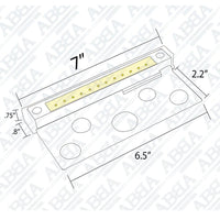 STB12 Brass LED Retaining Wall Light Low Voltage Hardscape Paver Lighting.