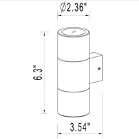 SCSP01 Stelvio Sconce Antique Brass Finish Up/Down Light Low Voltage Outdoor Lighting