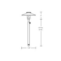 BPLP06 Stelvio Black Brass Adjustable Path Light Low Voltage Outdoor Lighting
