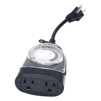 TM01 Plug In Timer Outdoor IP65 Waterproof Mechanical Clock for Garden Lights 24 Hour
