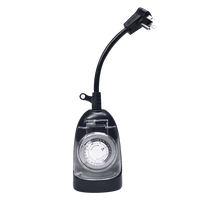 TM01 Plug In Timer Outdoor IP65 Waterproof Mechanical Clock for Garden Lights 24 Hour