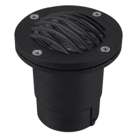 UNA06 Cast Aluminum Low Voltage Round Grill LED In-ground Light IP65 Waterproof - Kings Outdoor Lighting