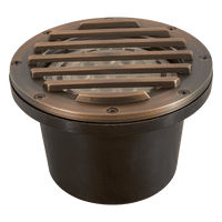 UNB01 Cast Brass Low Voltage Grille Commercial PAR36 LED In-ground Light IP65 Waterproof - Kings Outdoor Lighting