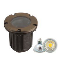 UNB04 4x/8x/12x Package Cast Brass 12V Low Voltage Round LED In-Ground Well Light IP65 Waterproof with 5W 3000K Bulb