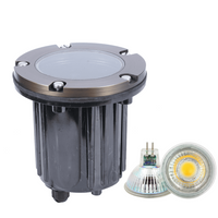 UNB04 4x/8x/12x Package Cast Brass 12V Low Voltage Round LED In-Ground Well Light IP65 Waterproof with 5W 3000K Bulb