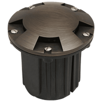 UNB07 Cast Brass Low Voltage Round Multi-Directional LED In-ground Light IP65 Waterproof.