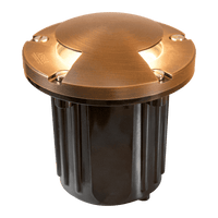 UNB10 Cast Brass Round Bi-Directional Low Voltage LED In-ground Light - Kings Outdoor Lighting