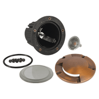 UNB10 Cast Brass Round Bi-Directional Low Voltage LED In-ground Light - Kings Outdoor Lighting