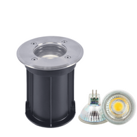 UNS02 4x/8x/12x Package Waterproof In-Ground 12V Low Voltage LED Underground Light Landscape Lighting with 5W 3000K Bulb