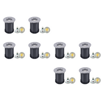 UNS02 4x/8x/12x Package Waterproof In-Ground 12V Low Voltage LED Underground Light Landscape Lighting with 5W 3000K Bulb