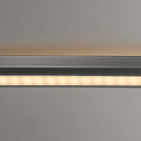AP16F Aluminum Oval Wardrobe Hanging Rail 10 Pack LED lighted Closet Rod Fixture.