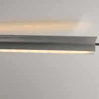 AP16F Aluminum Oval Wardrobe Hanging Rail 10 Pack LED lighted Closet Rod Fixture.
