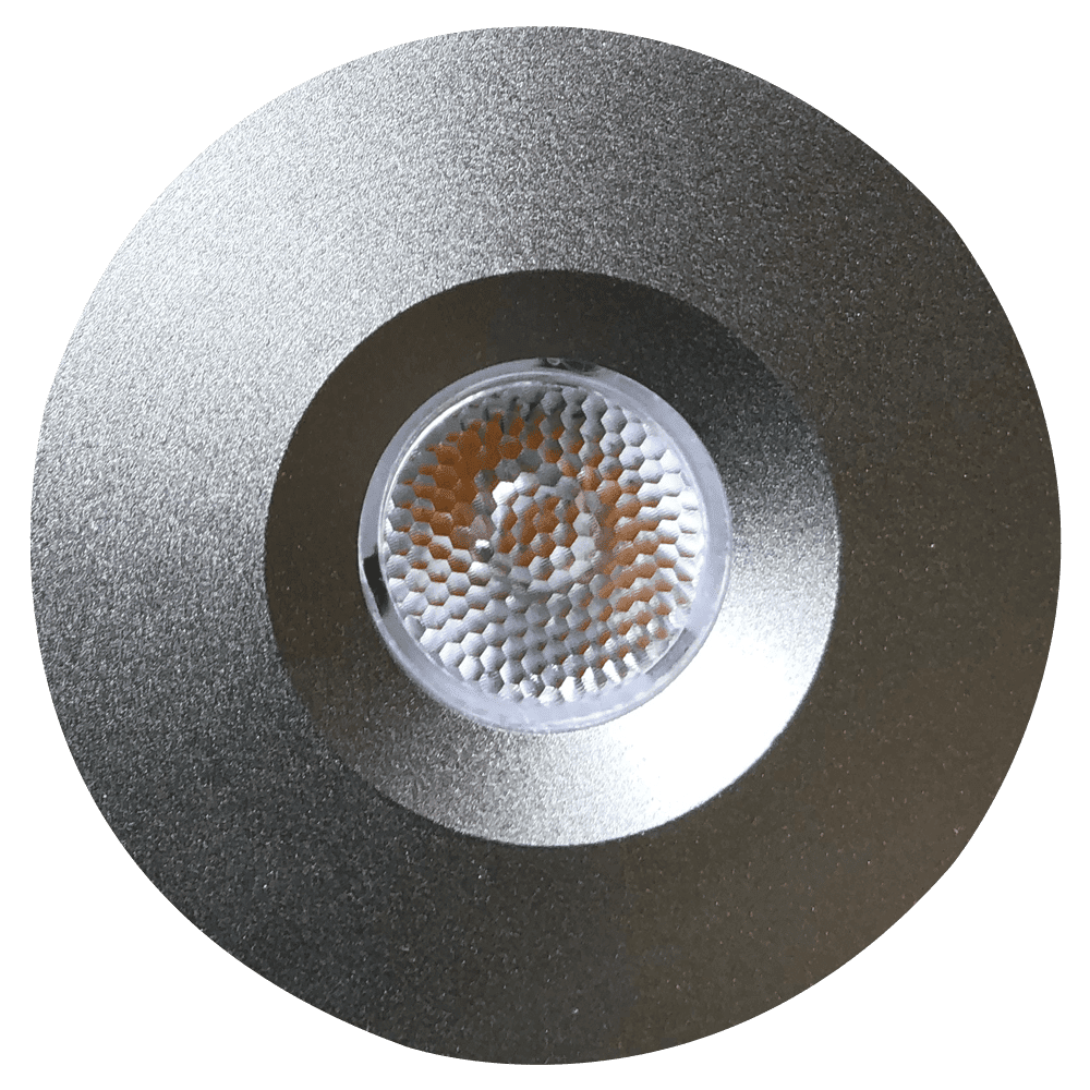 Outdoor Landscape Lighting LED 12V Low Voltage CB15 1.5W DC12V Low Voltage Round Recessed Cast Aluminum Cabinet Light Energy Saving Dimmable LED Downlighting Silver