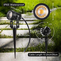 CD43 5W Waterproof LED Landscape Narrow Beam Directional Ground Spotlight.