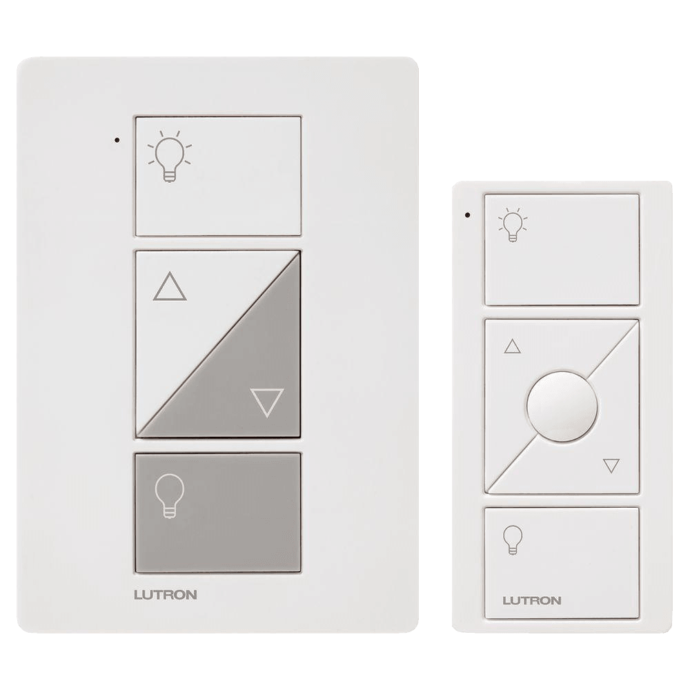 Lutron Caseta Wireless Smart Lighting Lamp Dimmer and Remote Kit, Whit