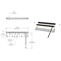 STB06 3W Low Voltage Retaining Wall Step Lights LED Hardscape Paver Lighting.